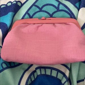 pink hand bag
